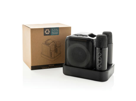 Singvibe Karaoke-Set mit Doppelmikrofon aus RCS rec. ABS Werbeartikel