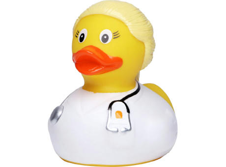 Quietsche-Ente Ärztin, blond Werbeartikel