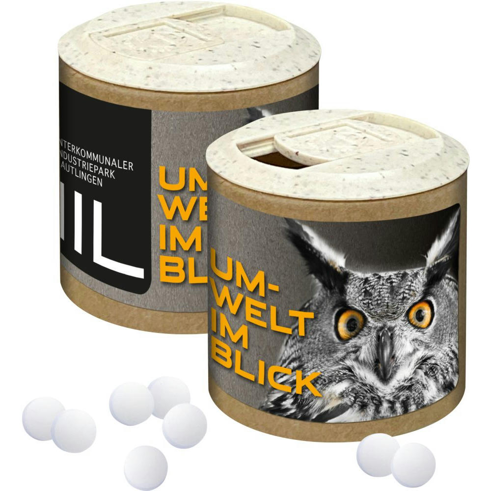 Product image Papier-Werbedose mit Pfefferminzpastillen, 72g Werbeartikel