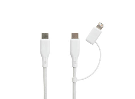 Boost 2-tlg. 20W Type-C Ladeset aus RCS recyceltem PET bedrucken