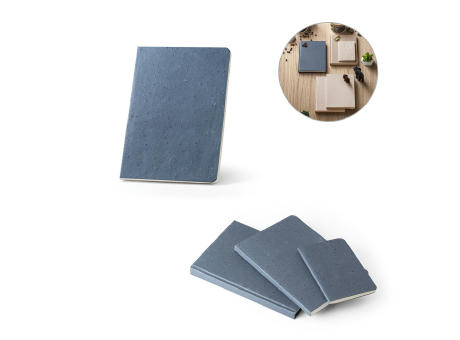 COFFEEPAD SEMI-RIGID. Notizbuch A5 mit semi-flexiblem Cover aus Kaffeeschalenverwertung (65%) bedrucken