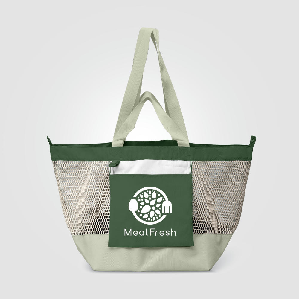 Product image Neri Tragetasche faltbar aus recyceltem Netzgewebe - 45 L Werbeartikel