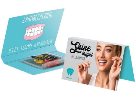 Product image Werbekarte Visitenkartenformat Trolli Team Bärchen Werbeartikel