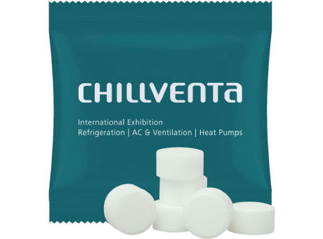 Product image Pfefferminz Drops zuckerfrei, ca. 5g, Mini-Tüte Werbeartikel