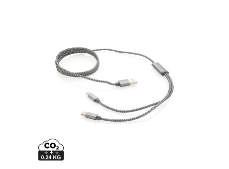 3-in-1 umwobenes Kabel Werbeartikel