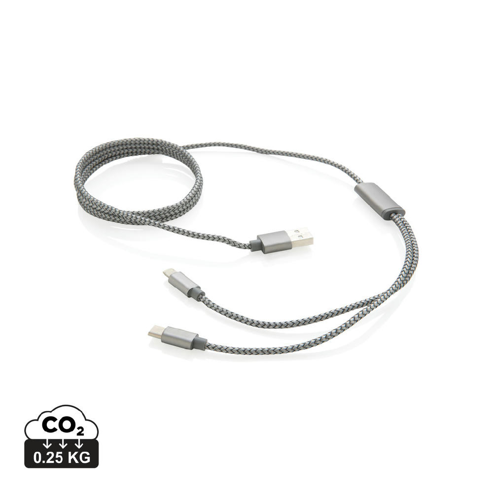 Product image 3-in-1 umwobenes Kabel Werbeartikel
