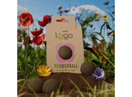 Seedbomb - Flower-Ball "Bienenwiese" - torffrei Werbeartikel