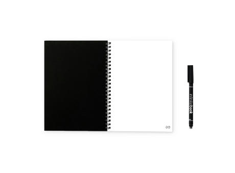 INFINITEBOOK PLAIN A5. "Infinitebook" mit flexiblem Einband und 15 unlinierten Whiteboard Seiten Werbeartikel