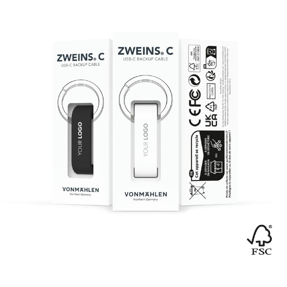 Zweins® C - Individuelle Pantone - Inklusive FSC-zertifizierter Pappverpackung im individuellen Design Werbeartikel