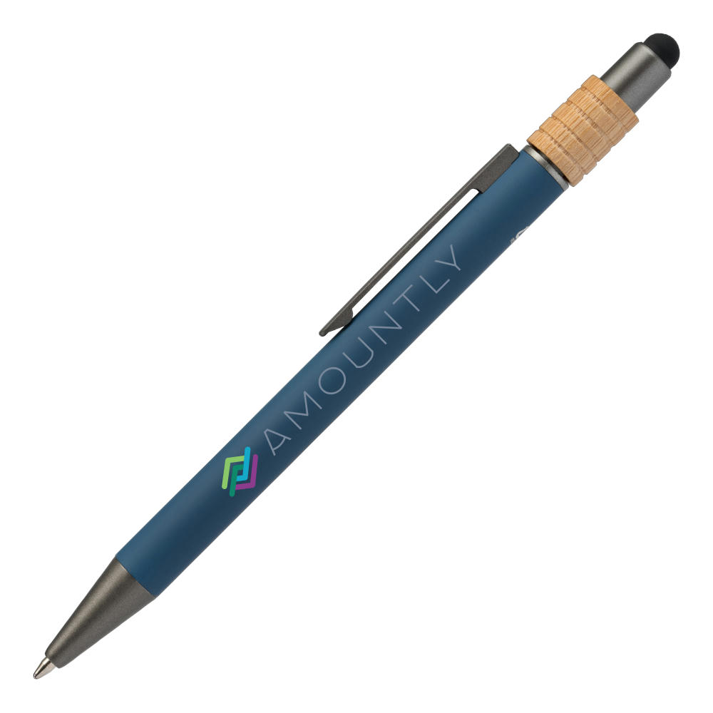 Reborn Spinner Kugelschreiber aus recyceltem Aluminium - m/Stylus - PATENTIERT Werbeartikel