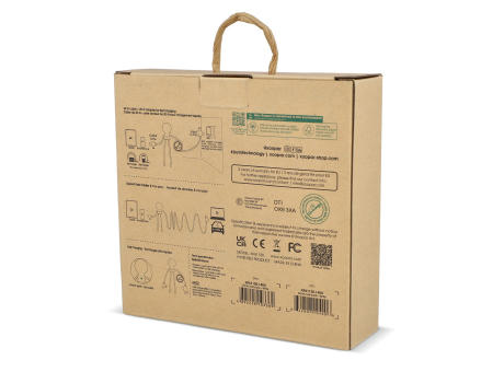 2090 - Xoopar Mr. Bio Langes Ladekabel + UK Stecker Adapter Werbeartikel