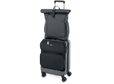 TROIKA Roll Top Rucksack TROIKA BLACK ROLL TOP Werbeartikel