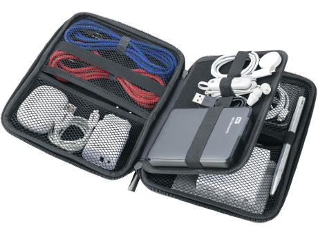 TROIKA Organizer-Etui TRAVEL CASE CARBON Werbeartikel