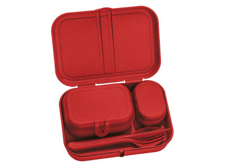 KOZIOL PASCAL READY Lunchbox-Set + Besteck-Set + XMAS Sticker Werbeartikel