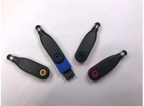 Product image USB-Stick Mini 071 USB 2.0 COB   1 GB Schwarz/Blau bedrucken