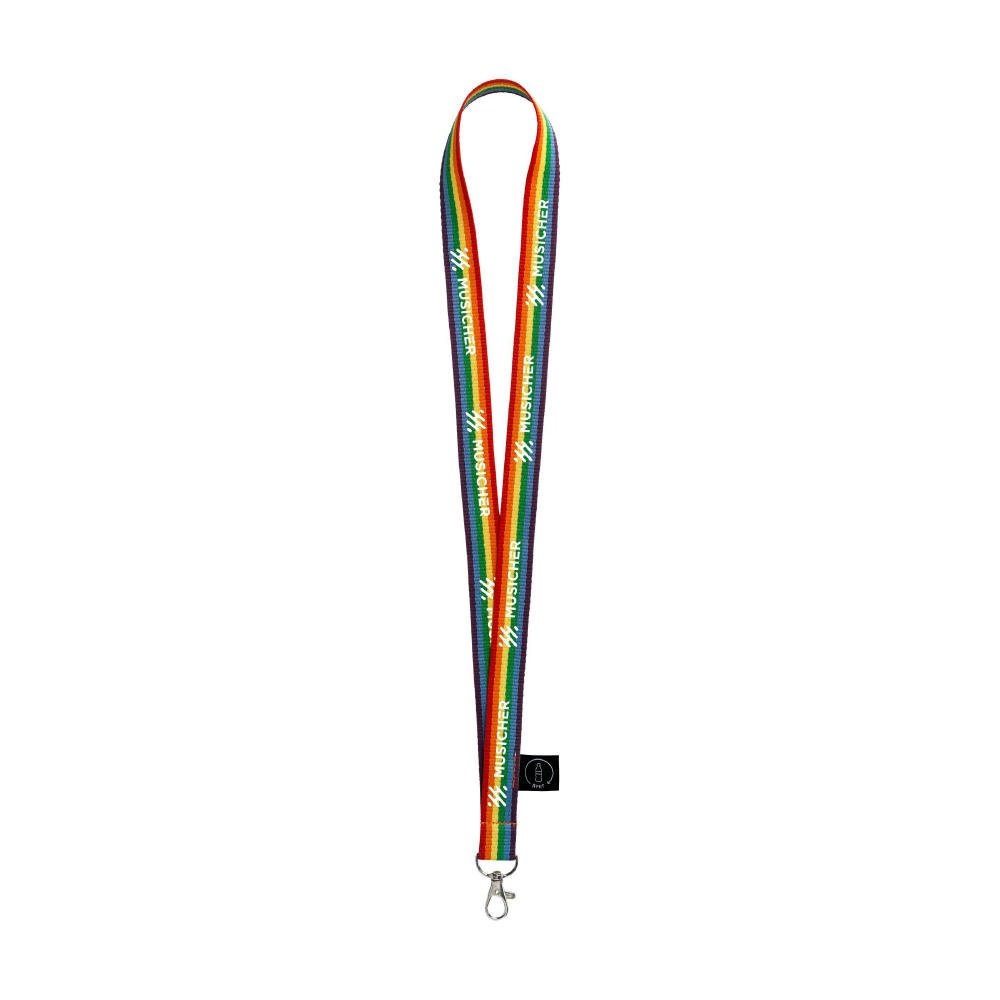 Product image Rainbow Keycord GRS RPET Werbeartikel