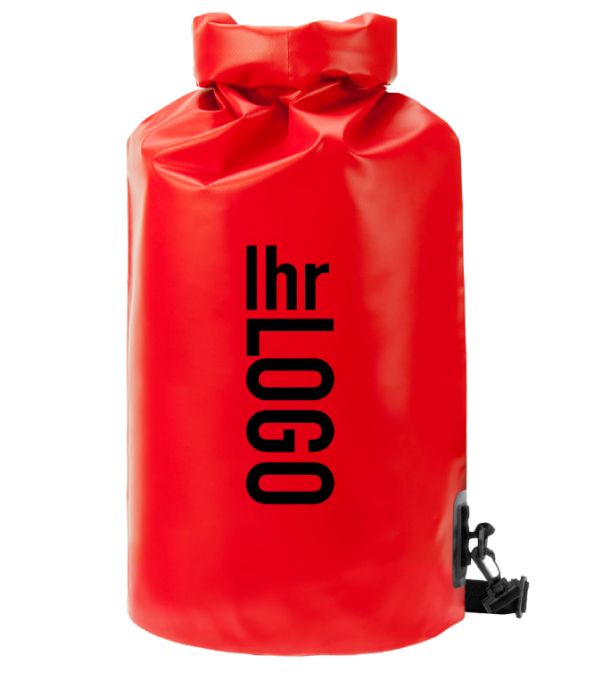 Halfar Drybag SPLASH in Rot als Werbeartikel – wasserdichte Tasche mit Logo bedrucken für Outdoor und Sport