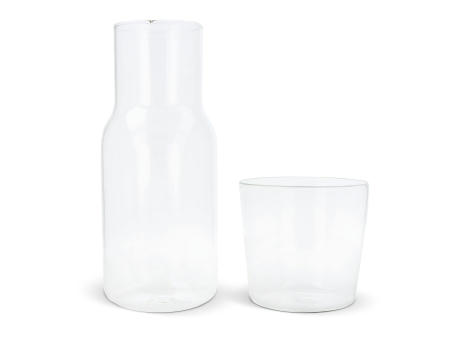 Karaffe 550ml und Trinkglas 250ml Set Werbeartikel