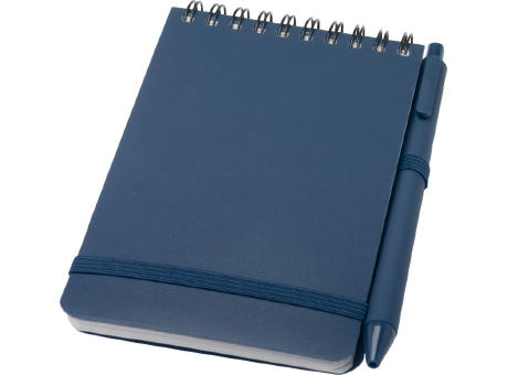 Thalaasa A6 Hardcover Notizbuch aus Ocean Bound Kunststoff mit Kugelschreiber (schwarze Mine) bedrucken