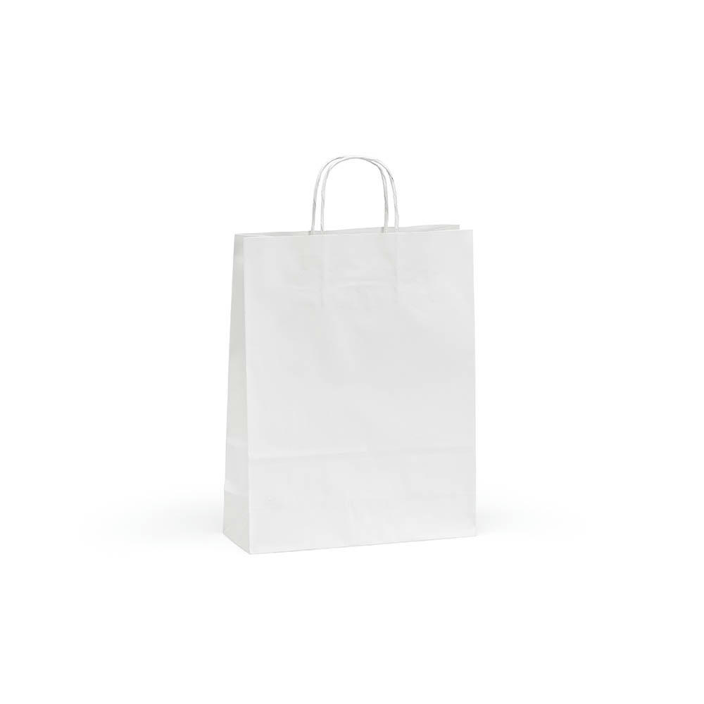 Etna M weiße FSC®-Kraftpapiertasche. 90g/m². Hergestellt in Portugal Werbeartikel