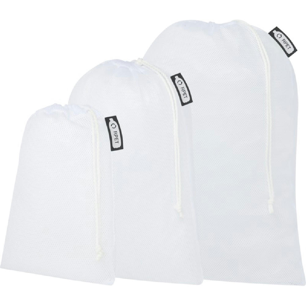 Product image 3er-Set recycelter Polyester-Zuziehbeutel Werbeartikel