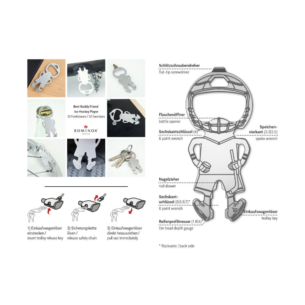ROMINOX® Best Buddy Friend // Ice Hockey Player Werbeartikel