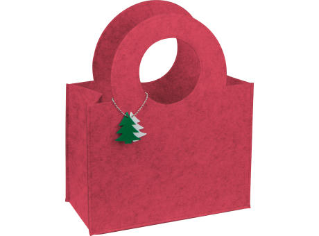 Tasche aus Filz mit Tannenbaumanhänger bedrucken