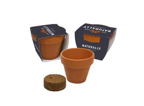 Flowermix Terracotta Blumensamen Werbeartikel