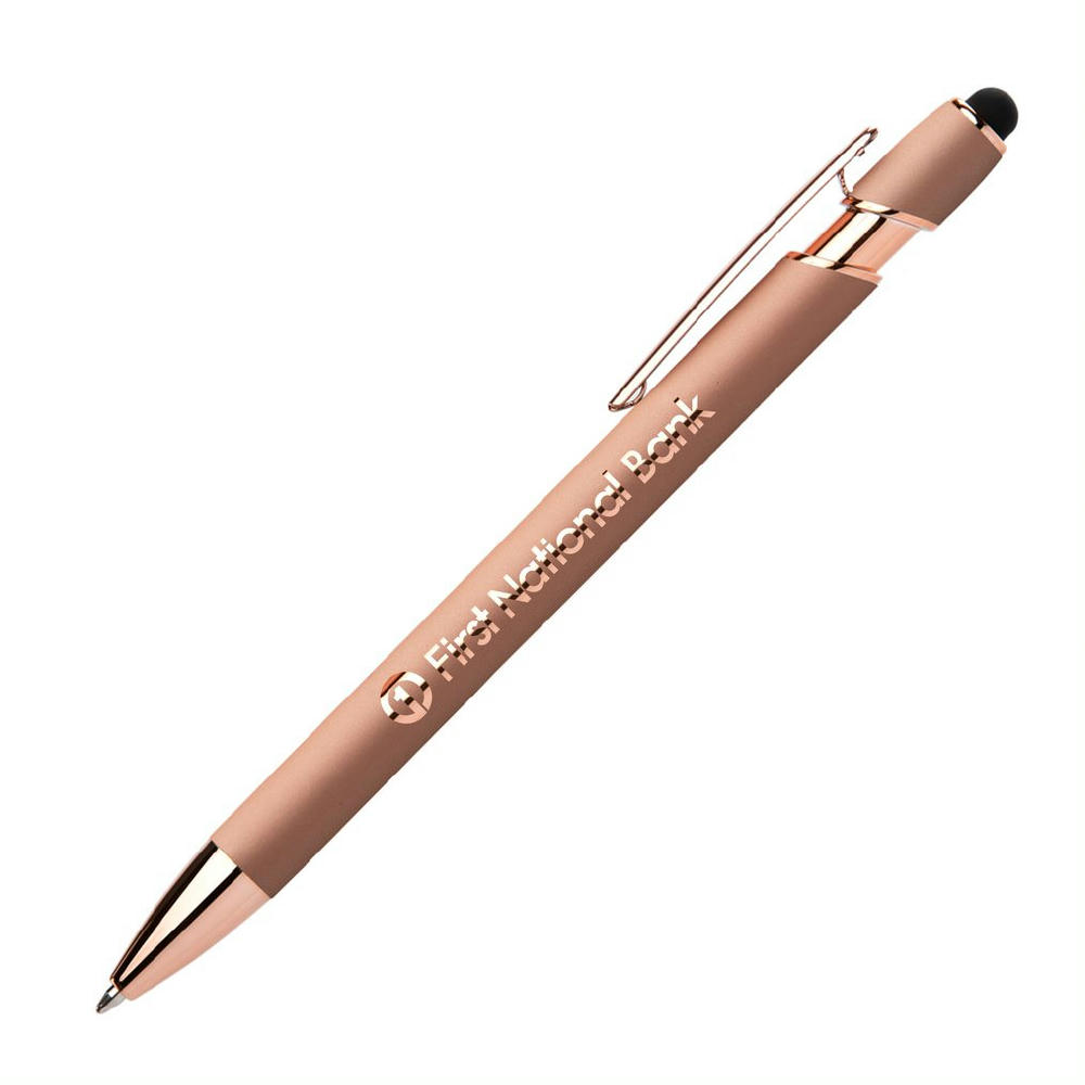 Prince Softy Roségold Executive Kugelschreiber - m/Stylus Werbeartikel