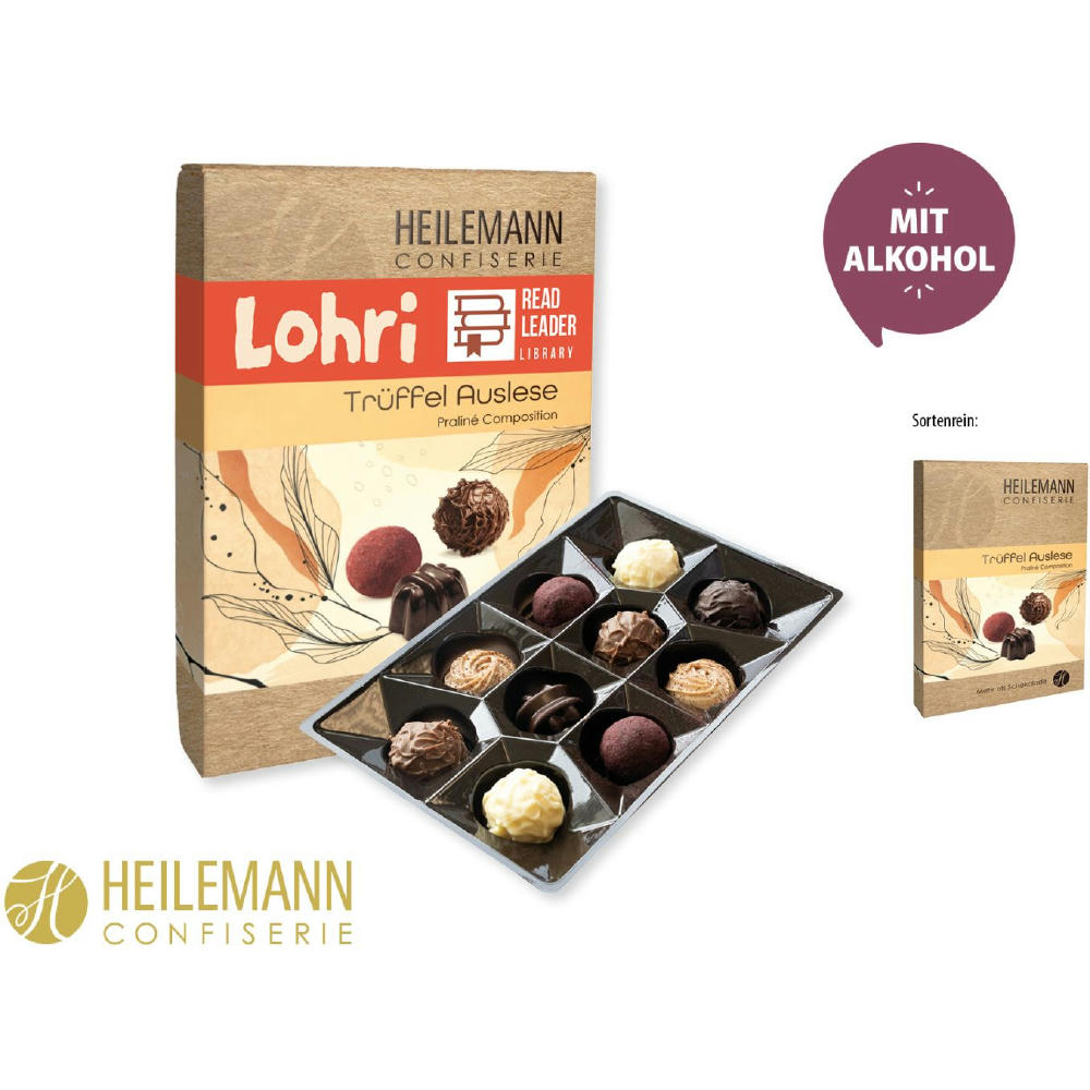 Product image Heilemann Trüffel Auslese im Schuber, 125 g, Inhalt: Heilemann Trüffel Auslese Werbeartikel