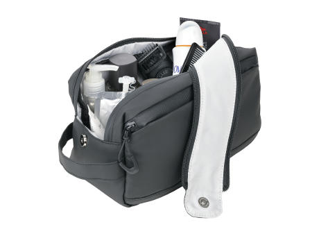 TROIKA Kulturbeutel TROIKA BLACK WASHBAG 2 bedrucken