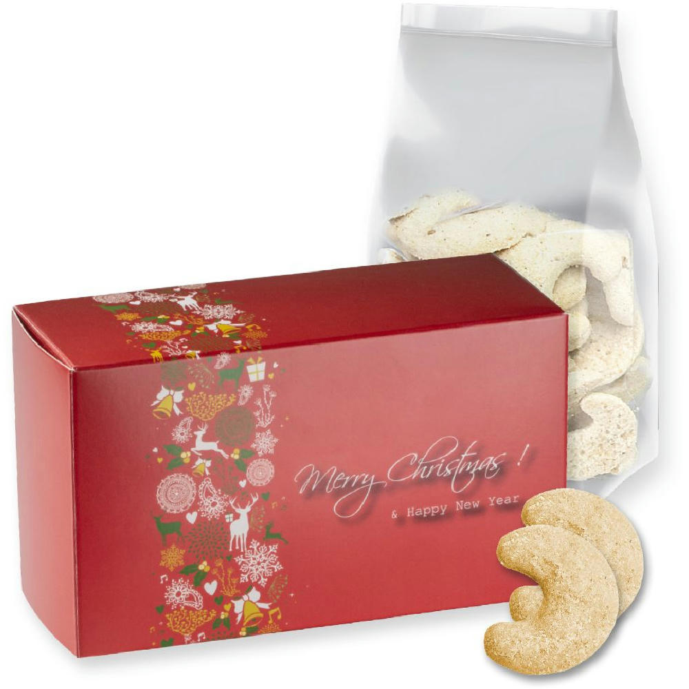 Product image Vanillekipferl, ca. 130g, Faltschachtel Werbeartikel