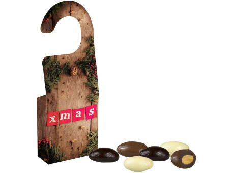 Product image Mandel-Schoko-Trio, ca. 15g, Türhänger Box bedrucken