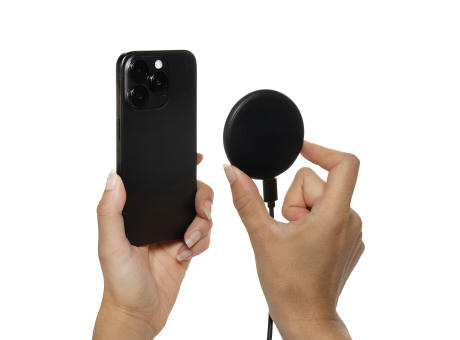 Magnapad magnetisches 3-in-1 15W Ladepad aus RCS rPlastik Werbeartikel