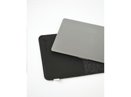 Recycled Felt & Apple Leather Laptop Sleeve 14" bedrucken