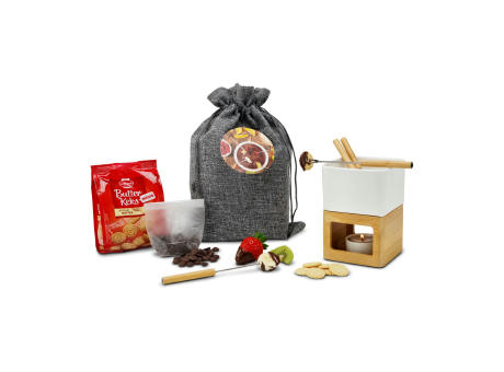 Product image Geschenkset / Präsenteset: Schokofondue im Beutel Werbeartikel