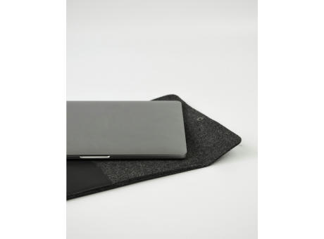 Recycled Felt & Apple Leather Laptop Sleeve 14" bedrucken