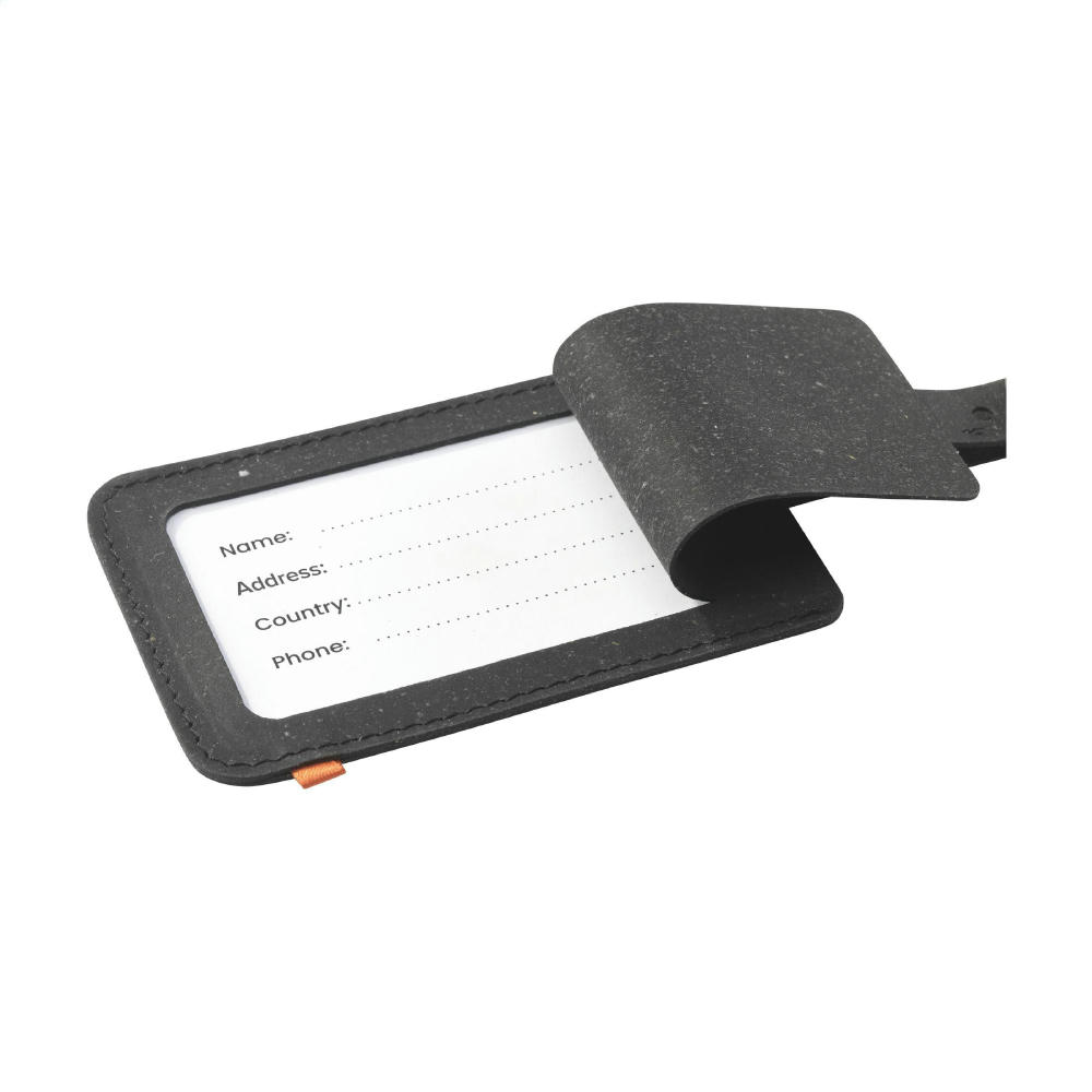 Recycled Leather Luggage Tag Gepäckanhänger Werbeartikel
