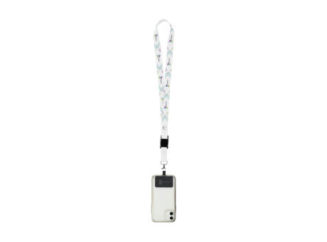 Lanyard Sublimation Buckle RPET 2 cm mit Patch bedrucken