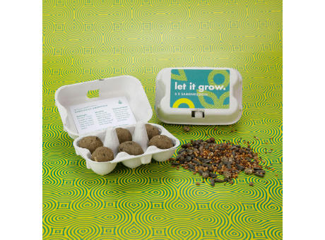 Product image 6er Pack Samenkugel im Mini-Eierkarton Werbeartikel