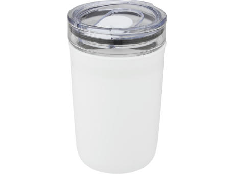 Bello 420 ml Glasbecher mit Außenwand aus recyceltem Kunststoff Werbeartikel