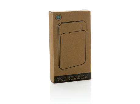 5.000mAh Powerbank aus RCS recyceltem Kunststoff bedrucken