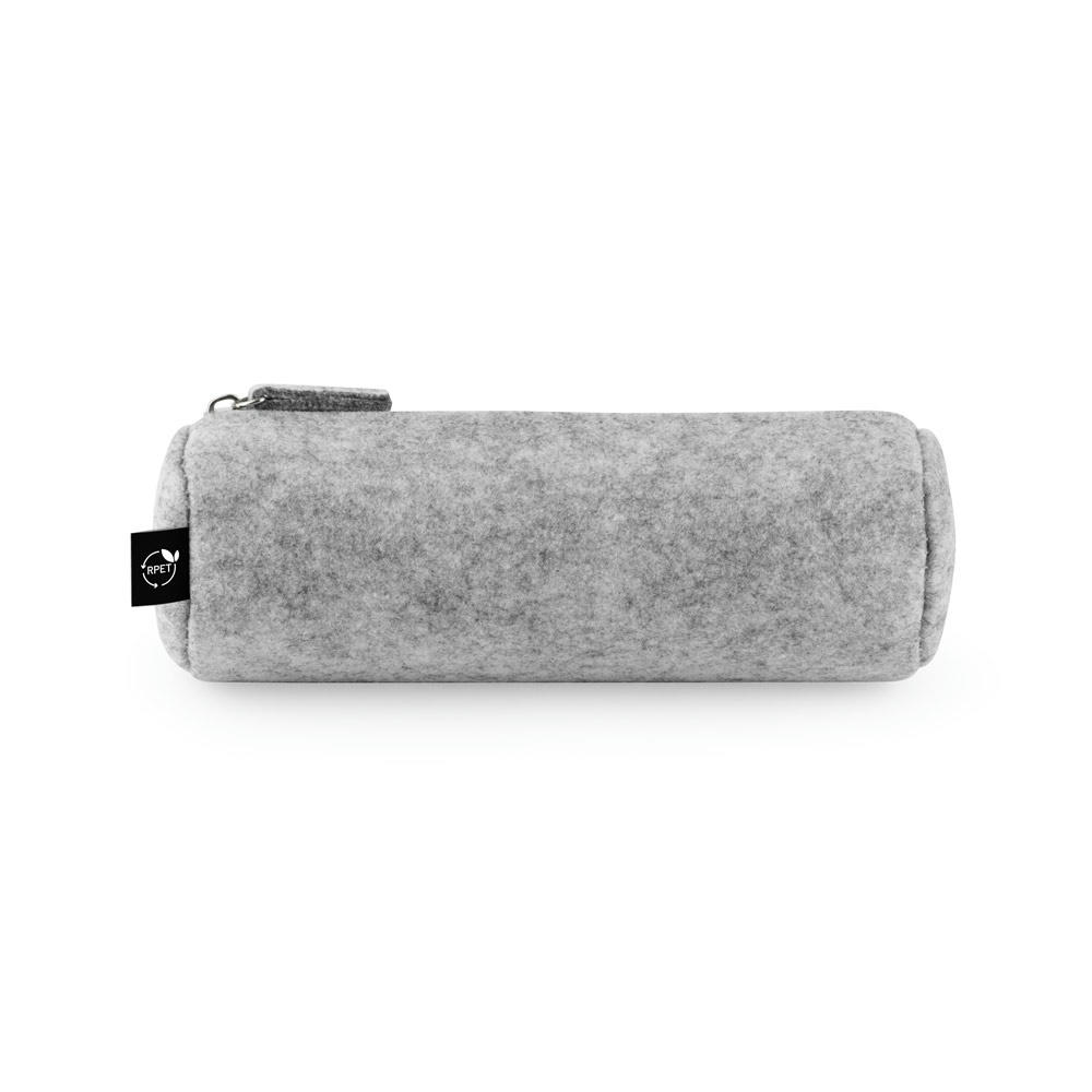 NOMAD. Mehrzwecketui aus recyceltem Filz (100 % rPET) mit Lineal, Bleistiften, Radiergummi und Spitzer Werbeartikel