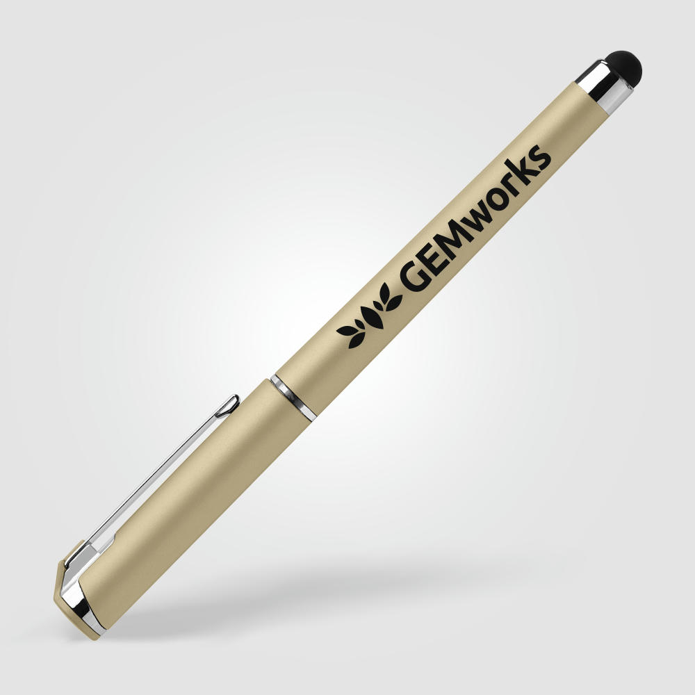 Islander Softy Metallic Gelschreiber - m/Stylus Werbeartikel