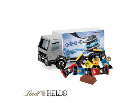 3D Präsent "LKW" mit Lindt HELLO Werbeartikel