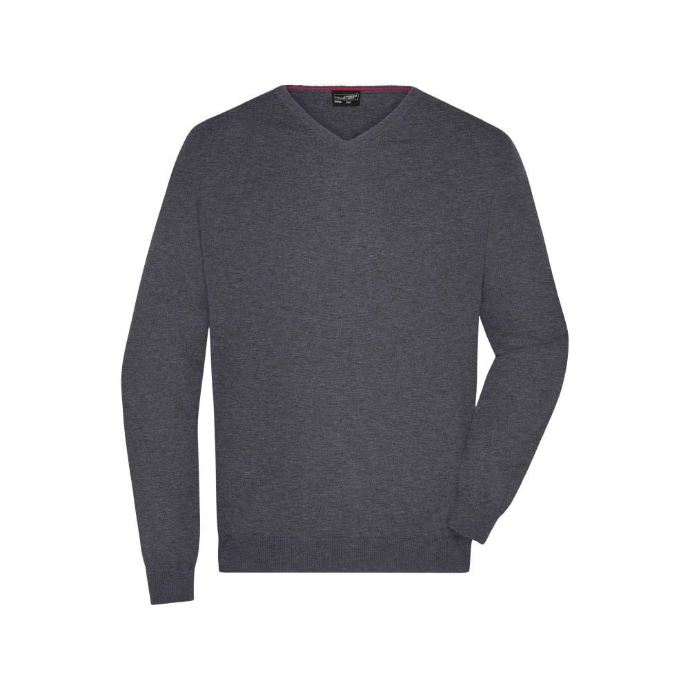 Product image Men's V-Neck Pullover - Klassischer Baumwoll-Pullover Werbeartikel