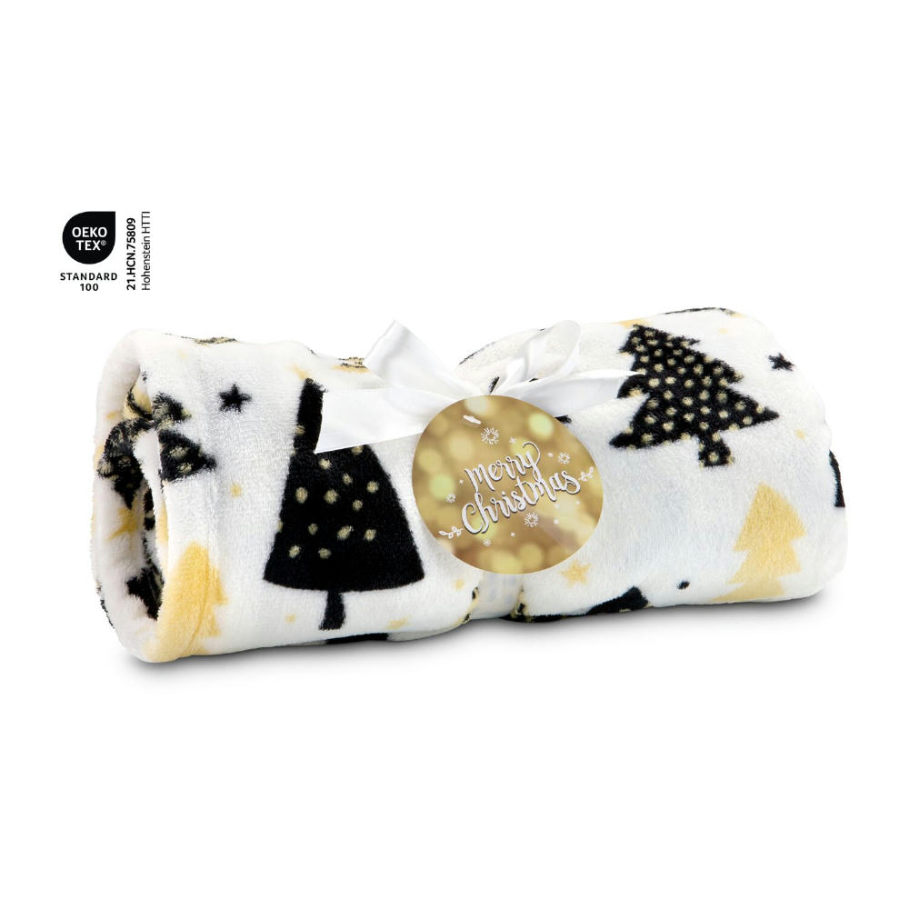 Product image Kuscheldecke Merry Christmas - 120 x 150 cm, 190 g/m² Werbeartikel