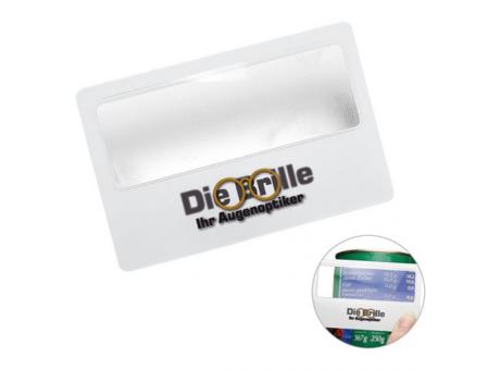 Lupe, rechteckig Werbeartikel