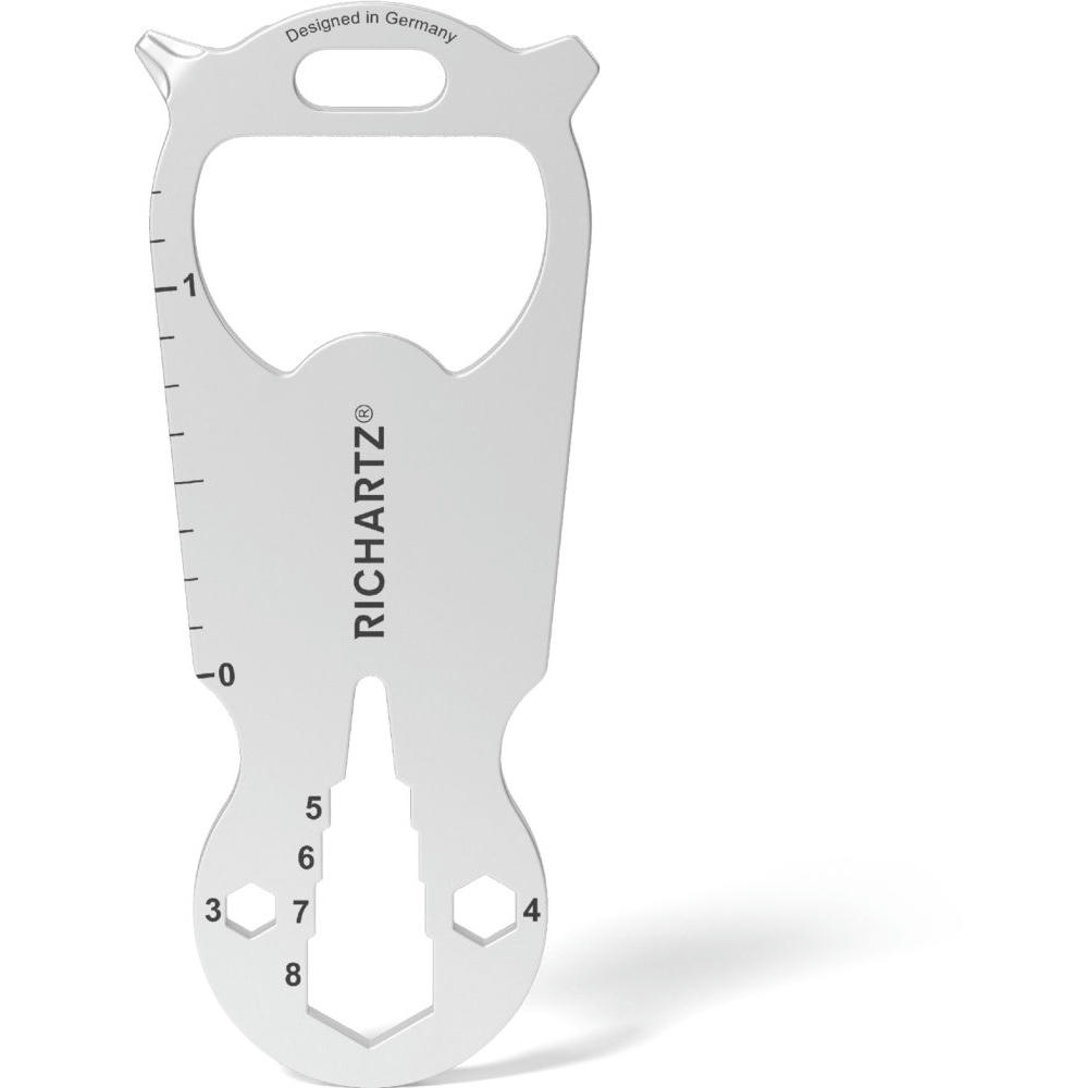 RICHARTZ KEY TOOL Shop: flaches Multitool mit Flaschenöffner, Lineal und Sechskantschlüsseln – Werbeartikel mit Logo