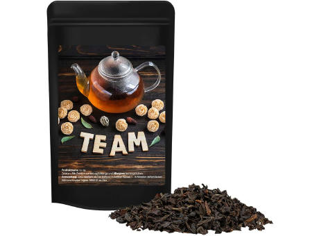 Product image Schwarztee, ca. 12g, Standbeutel Mini schwarz Werbeartikel